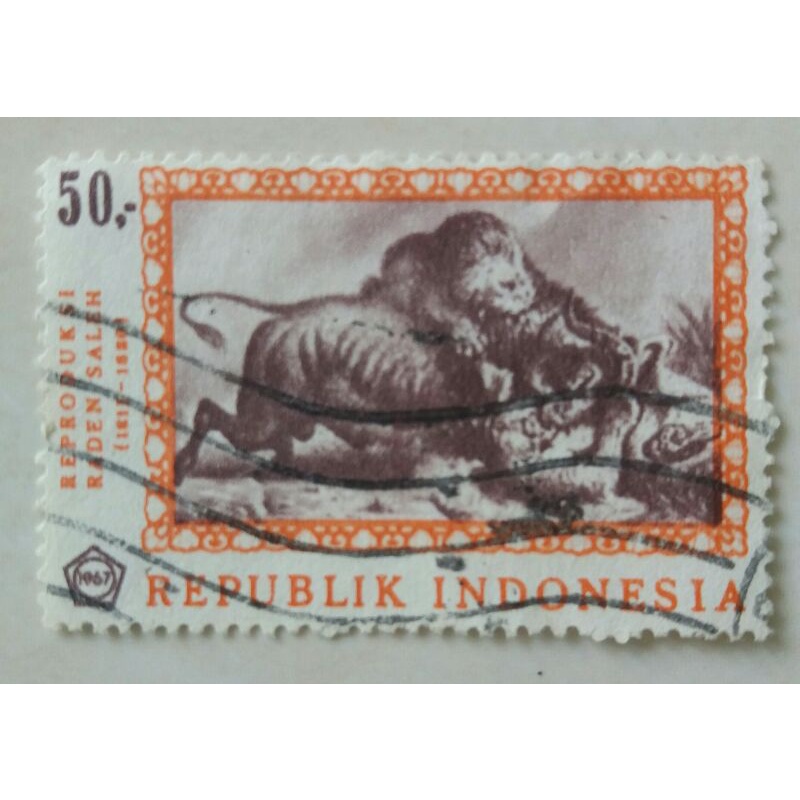 

Perangko Lukisan Raden Saleh Tahun 1967 Nominal 50 Rupiah Used