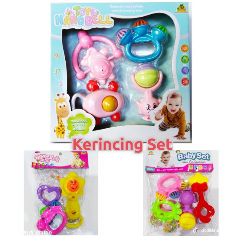 Kerincing Kerincingan Bayi Set Gagang Genggam Musical Baby Rattle Usia 3 Bulan+ SNI