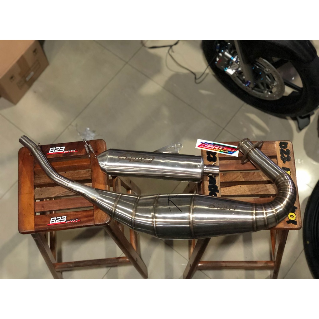 Knalpot ABRT20 original Ninja R SS Cobra Big volume stainless new