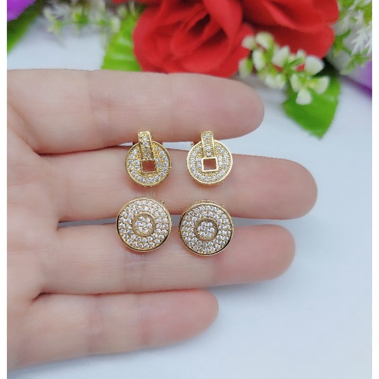 Anting xuping perhiasan lapis emas 18k A005.007