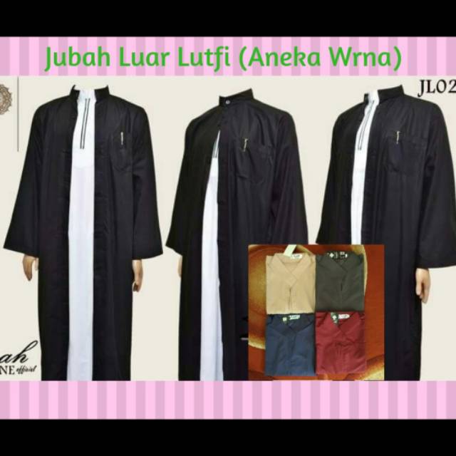 Jubah habib. Jubah luar  luaran pria