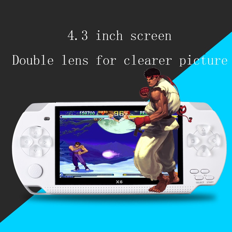 Gameboy Konsol Game PSP X7 Screen Besar 4.3 Inch 8G Mp5 Musik Video Player Ebook