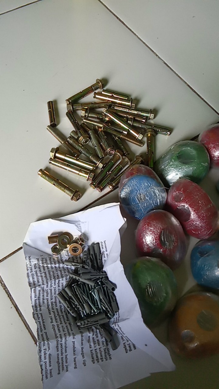 Baut Poin Panjat Untuk Dinding / Tembok