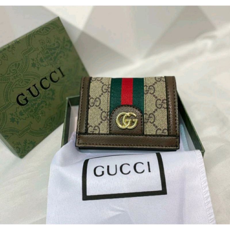 DOMPET GUCCI OPHIDIA MINI LIPAT FREE BOX