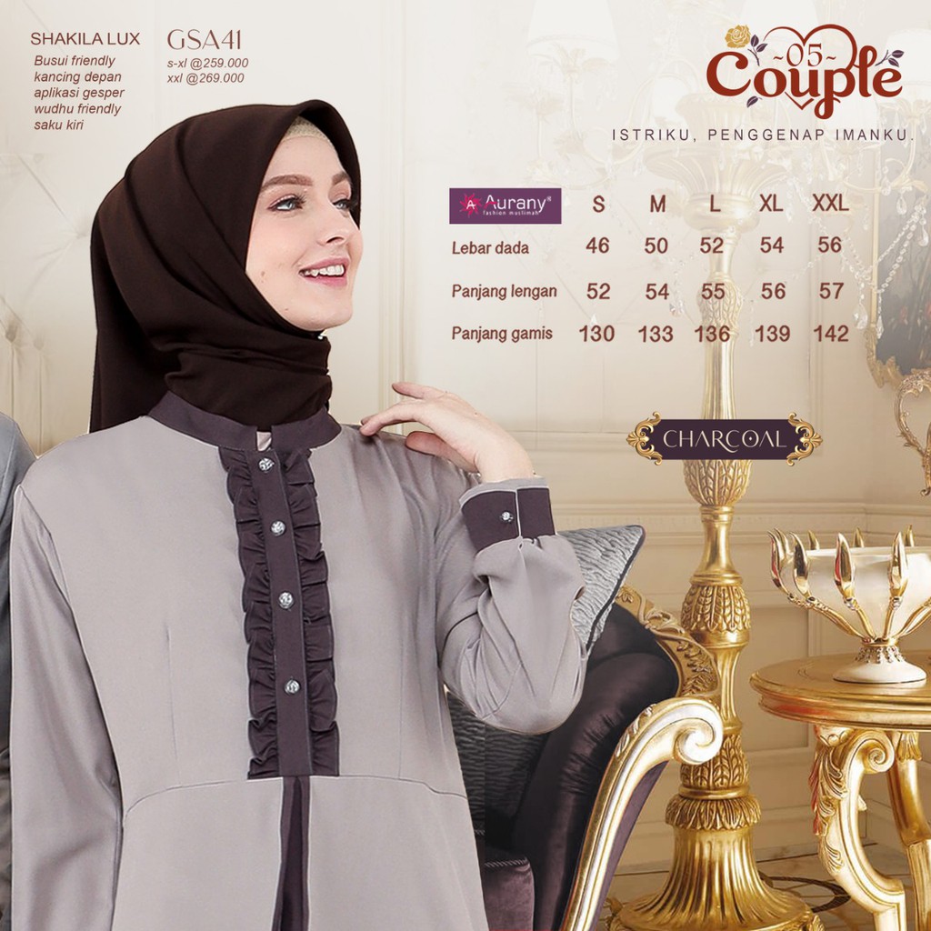 Aurany Gamis Couple Terbaru 2021 AK 05 &amp; GSA 41