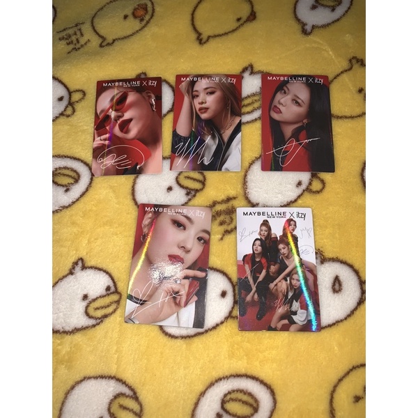 ITZY MAYBELLINE PHOTOCARD PC BENEFIT LIA YEJI RYUJIN YUNA GROUP