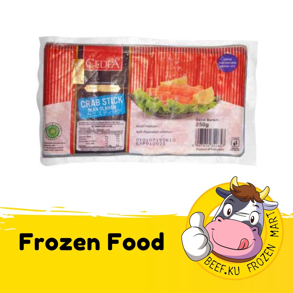 

Cedea - Crab Stick 250GR 1KG Frozen Food Halal & Higenis