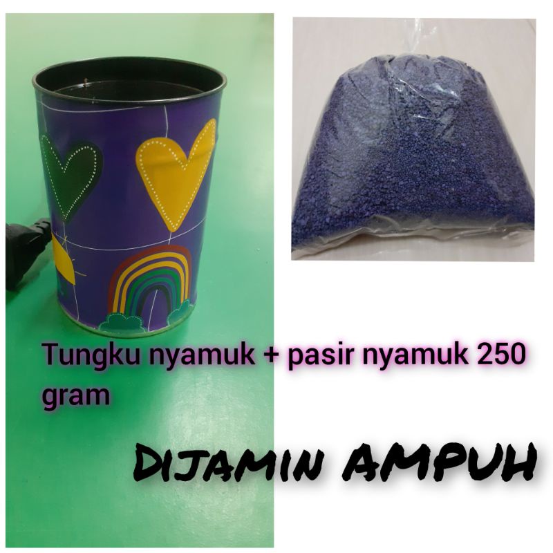 Tungku pemanas obat nyamuk + pasir 250 gram