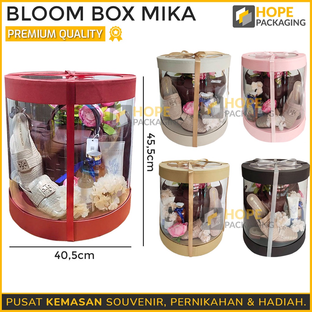 Kotak Box Mika Hantaran / Seserahan Sangjit model korea Souvenir bloom box  Seserahan