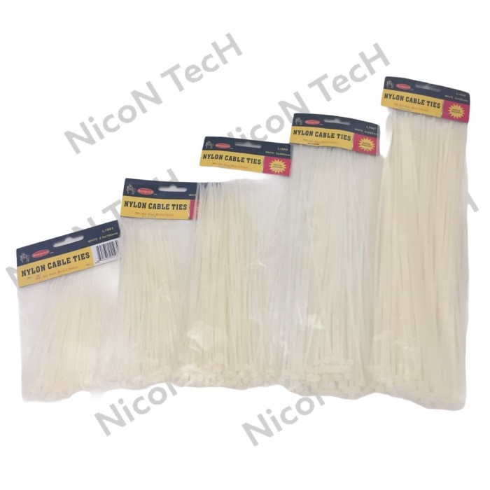 Kabel Ties Putih 150 mm / Kabel Tis / Cable Tie / Cable Ties