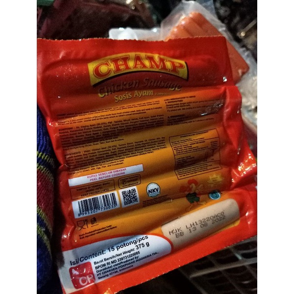 

SOSIS CHAMP Chicken Sausage Sosis Ayam Kombinasi isi 15 pcs