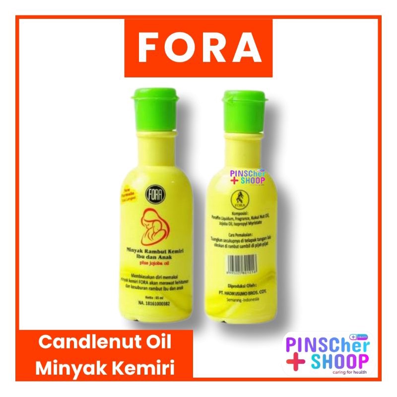 FORA Minyak Kemiri Candlenut Oil 65 ml Penebal Rambut Bayi Anak