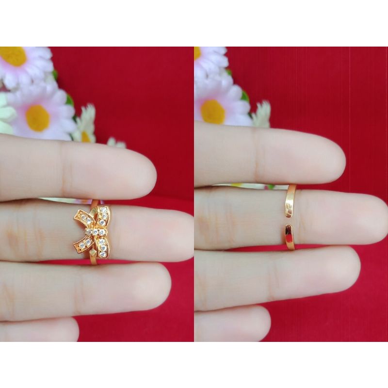 Emas muda cincin anak emas muda kadar rendah kadar 35%