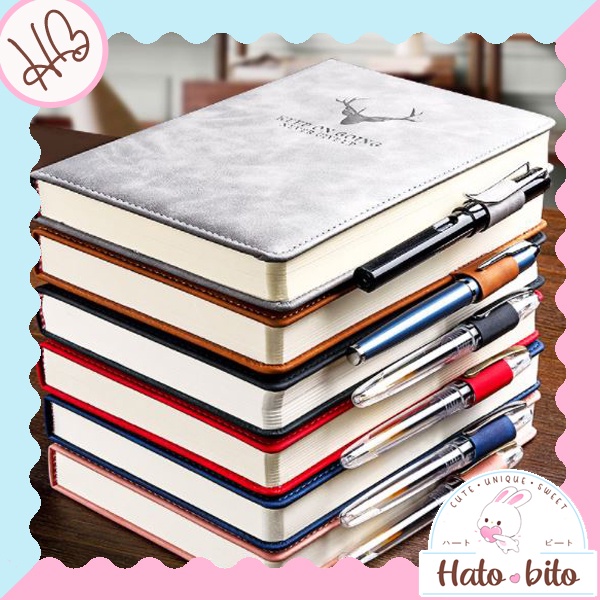 

Notebook keep going on leather buku tulis catatan planner model classic simple polos isi tebal HB1202
