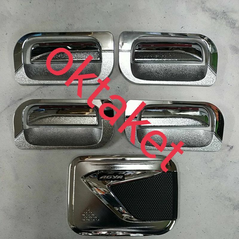 paket outer handle tank cover Agya Ayla 2012 2016 2021 2022 chrome