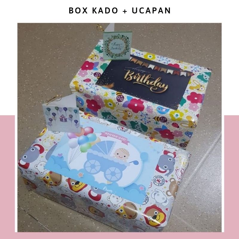 Tambahan Box Kado, Kertas Kado Hadiah ukuran Standart