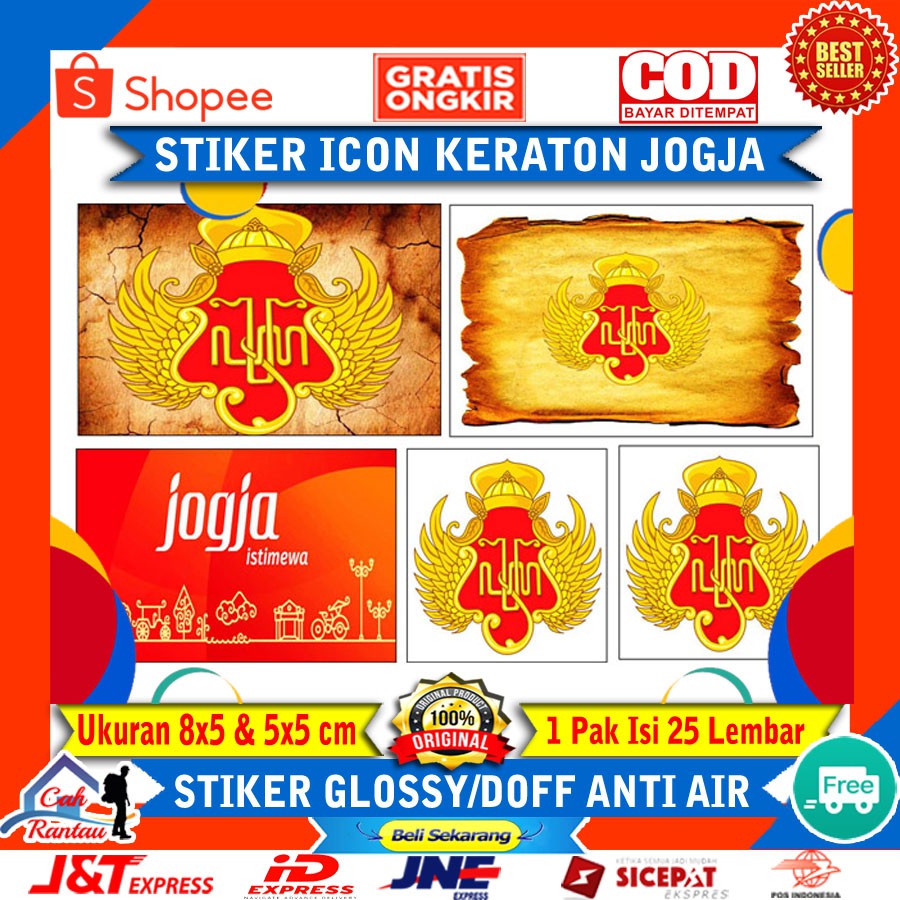 Jual Stiker Ikon Jogja Istimewa Sticker Yogyakarta Raja Mahkota Keraton