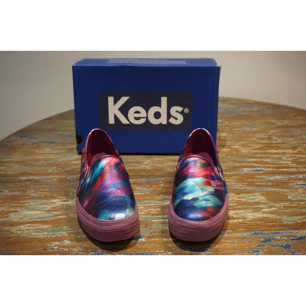 KEDS - Preloved Women Sneaker (Triple Decker Shimmer Leather Pink)