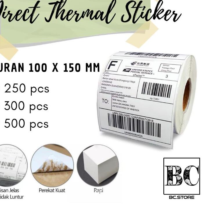 

Kertas Thermal Sticker/Label sticker thermal 100 x 150 MM Bare UK A6 !