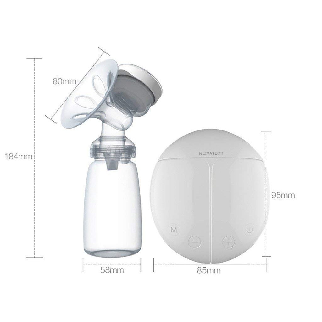 Pompa Asi Elektrik Ganda Mediatech x Real Bubee Food Grade BPA Free Breast Pump PA 01E