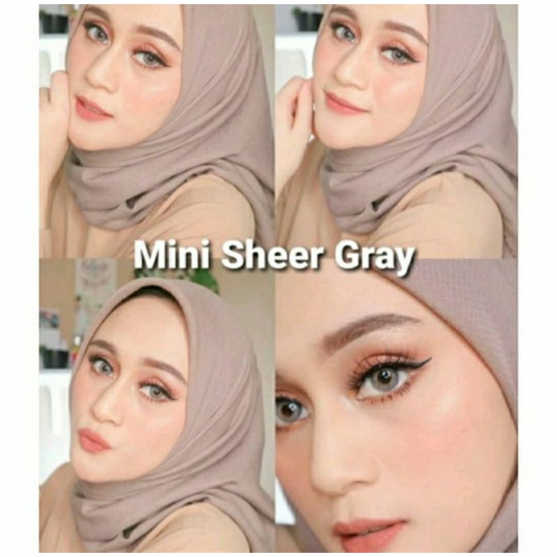 SOFTLENS MINI SHEER BROWN GREY NORMAL MINUS s.d -6.00