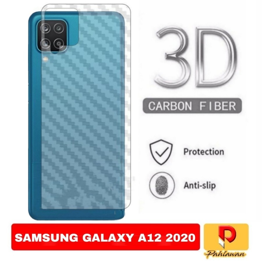 SAMSUNG A03 A03 CORE A02 M02 A02S A03S A12 A11 A21S A31 A51 A71 ANTI GORES BELAKANG SKIN BACK CARBON GARSKIN ANTI JAMUR MOTIF KARBON TRANSPARAN PELINDUNG BELAKANG ANTI JAMURAN