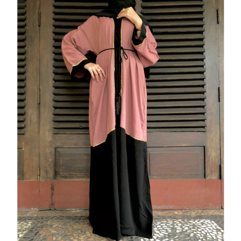 Abaya Saudi Abaya Nuna / Gamis Hitam / Dress Hitam / Gamis Arab / Abaya Arab