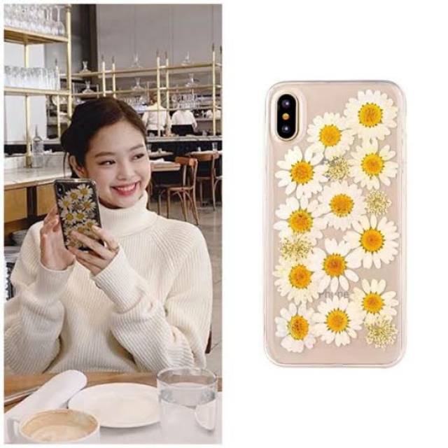 Soft Case Bunga Kering Asli AIPHONE 11, 11 Pro Max  X, Xs Max