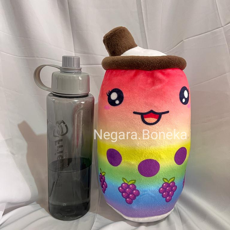 Boneka Boba Bubble Milk Tea Brown Sugar ukuran 30 cm