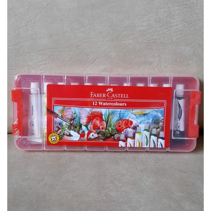 

air-cat- atk0288fc 12 warna cat air 121004p faber castell kotak plastik paint -cat-air.
