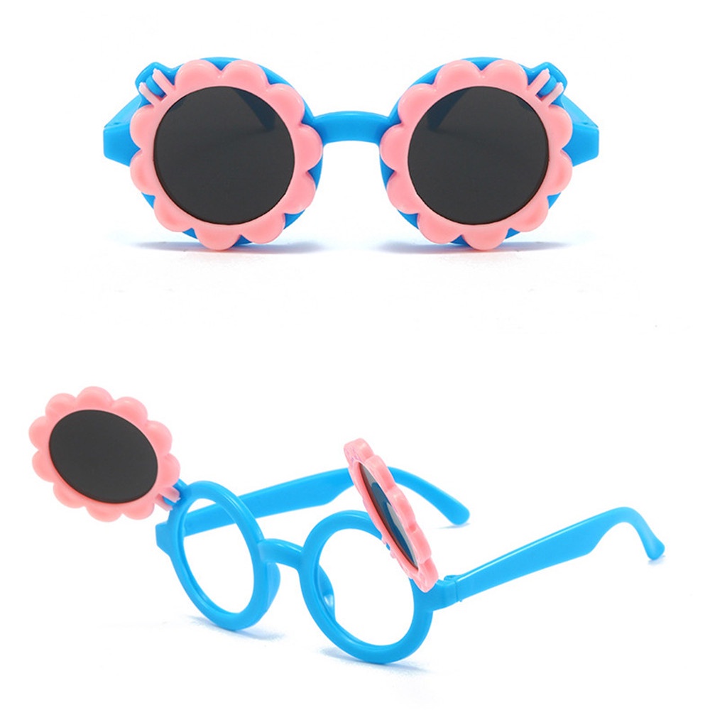 Sun Flower Kacamata Sunglass Desain Bunga Matahari Lucu Untuk Anak Kecil