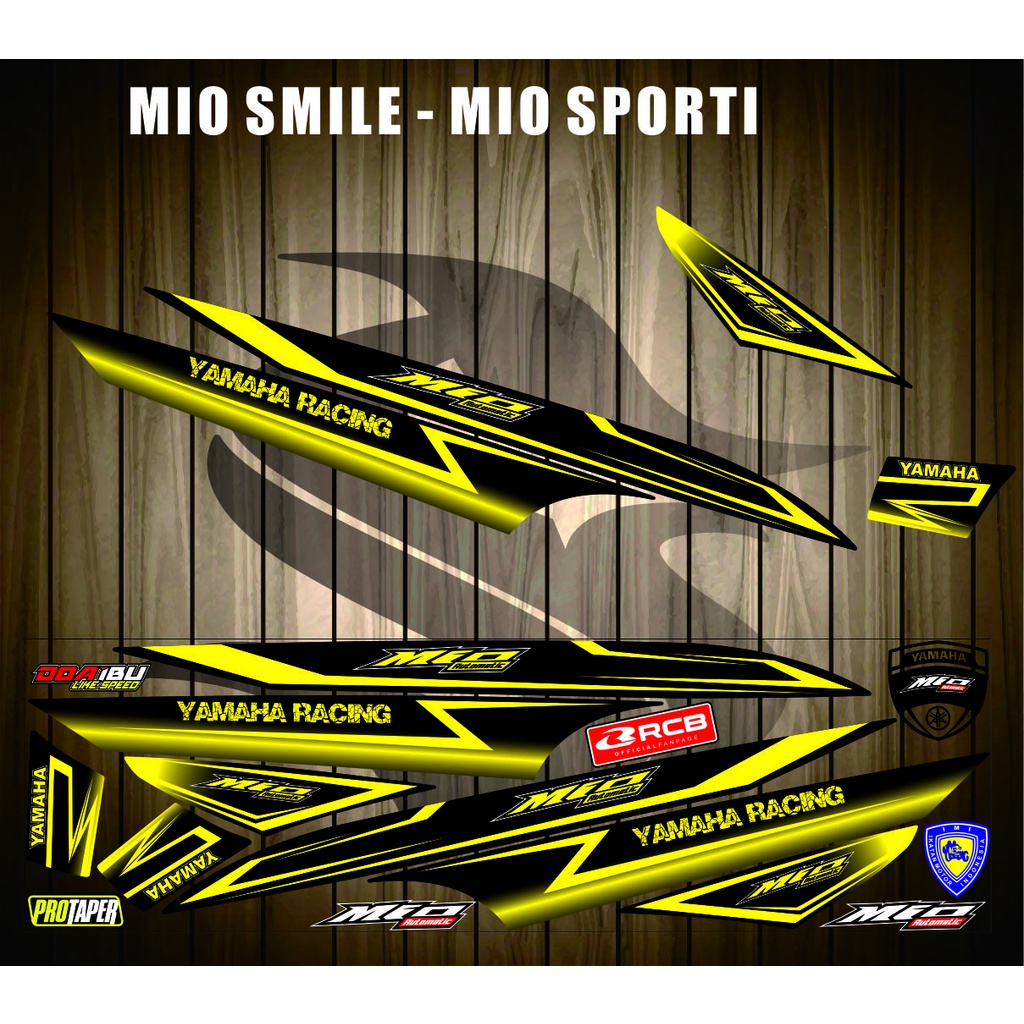 STRIPING STIKER VARIASI MIO SMILE/SPORTY MOTIF TERBARU STIKER STRIPING YAMAHA MIO SPORTY VARIASI HIT