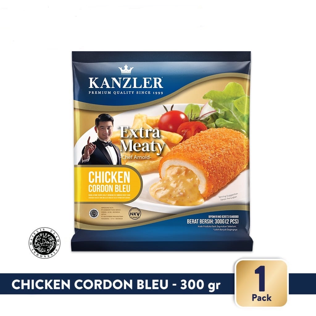 CHICKEN CORDON BLEU KANZLER 300GR/2PC AYAM ISI HALAL