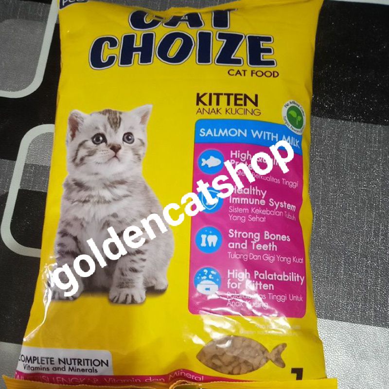 CAT CHOIZE KITTEN 1KG, makanan kucing