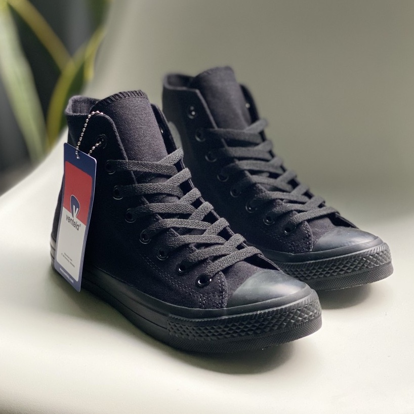 Sepatu Ventela All Black High Vantella Full Black