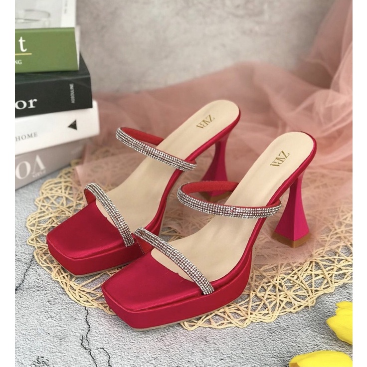 Heels M217 sendal wanita import realpict