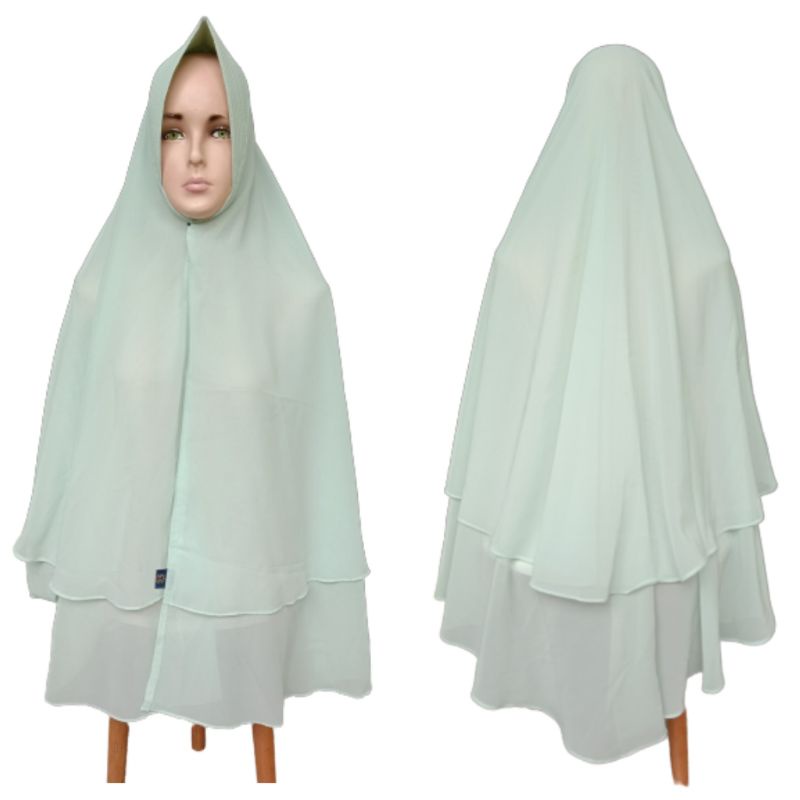 Hijab Syar'i 2 Layer Ceruty