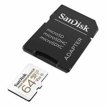SanDisk Max Endurance Micro SD Card 64Gb 100MBps For CCTV / Dashcam