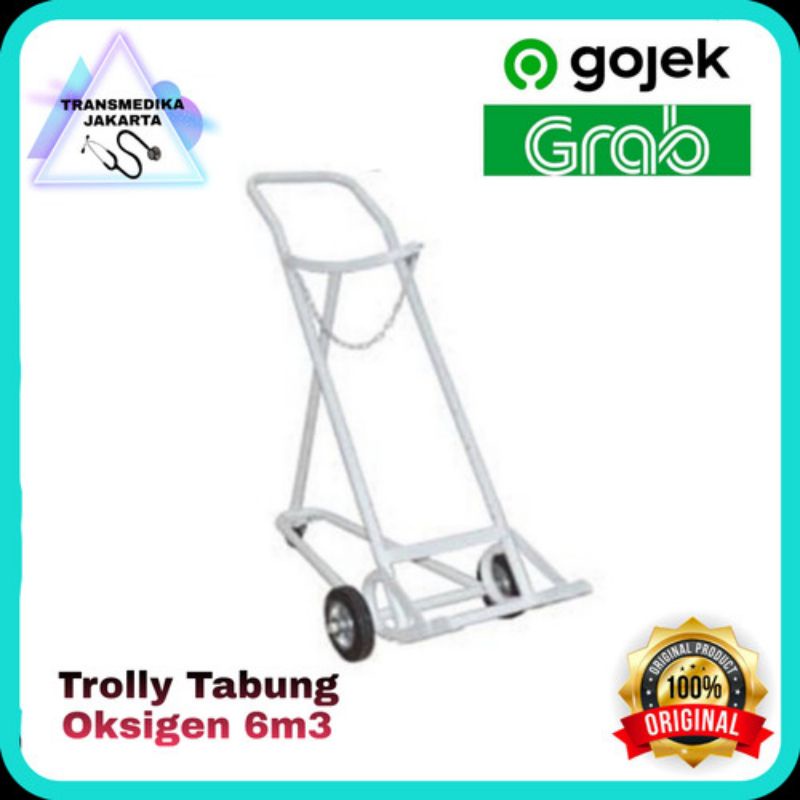 Troli tabung oksigen 6m3 / trolly oksigen / trolley 6m3 / troli tabung 6m3