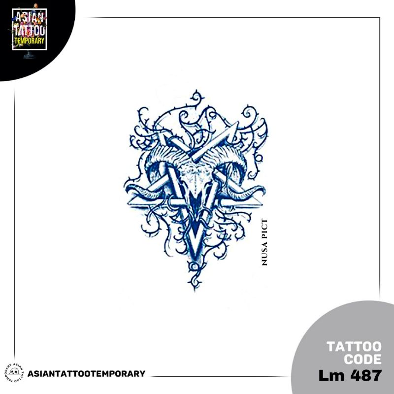 SEMI PERMANEN &quot;ILLUMINATI-ALL SEEING EYE-SATANIC-PENTAGRAM-BAPHOMET&quot;