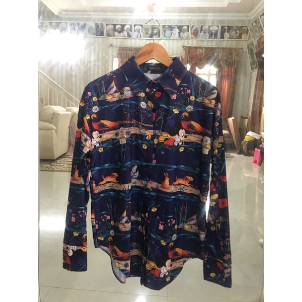 Kemeja Micky Mouse / Baju AtasanKekinian Brand GUCCI