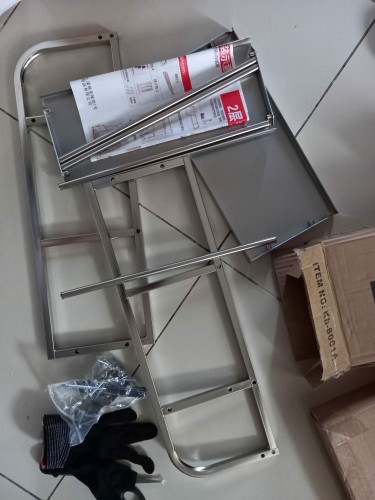 Rak Pisau Dapur Stainless 2 Susun A862