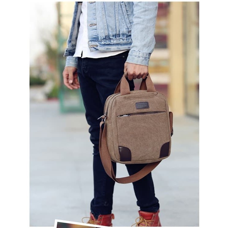 Tas Slempang Pundak Selempang Salempang Cowok Pria Wallaby I 7833NP  Shoulder Canvas [Code:Donnie] /