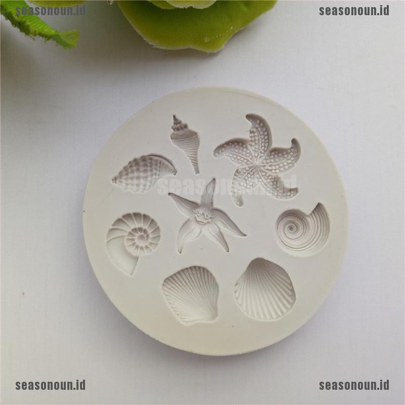 【sea】Ocean Biological Conch Sea Shells Chocolate Cake Silicone Mold Kitchen Tools