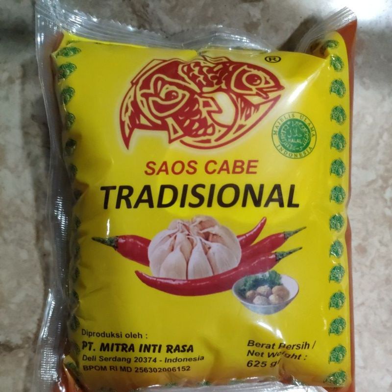 

saos cabe tradisional cap dua ikan 625gr