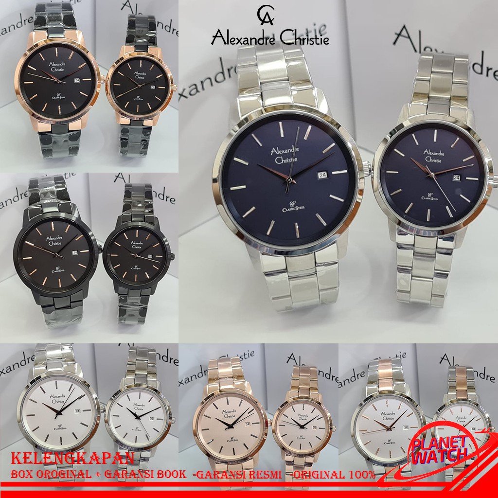ALEXANDER CHRISTIE COUPLE ORIGINAL JAM TANGAN ALEXANDRE CHRISTIE COUPLE JAM ALEXANDER CRISTIE 8645