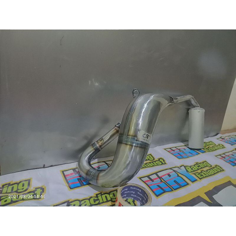 knalpot Kawasaki KX 85 dan KX 100 slincer aluminium custome set