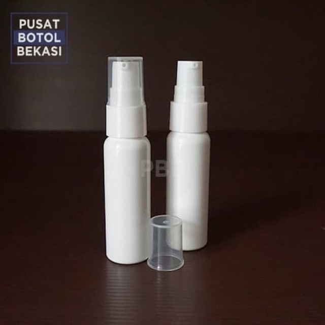Botol Platik 30ML Pump Putih
