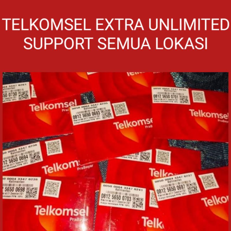 PAKET DATA INTERNET UNLIMITED YOUTUBE & SOSMED TIKTOK GAME 3072GB TELKOMSEL