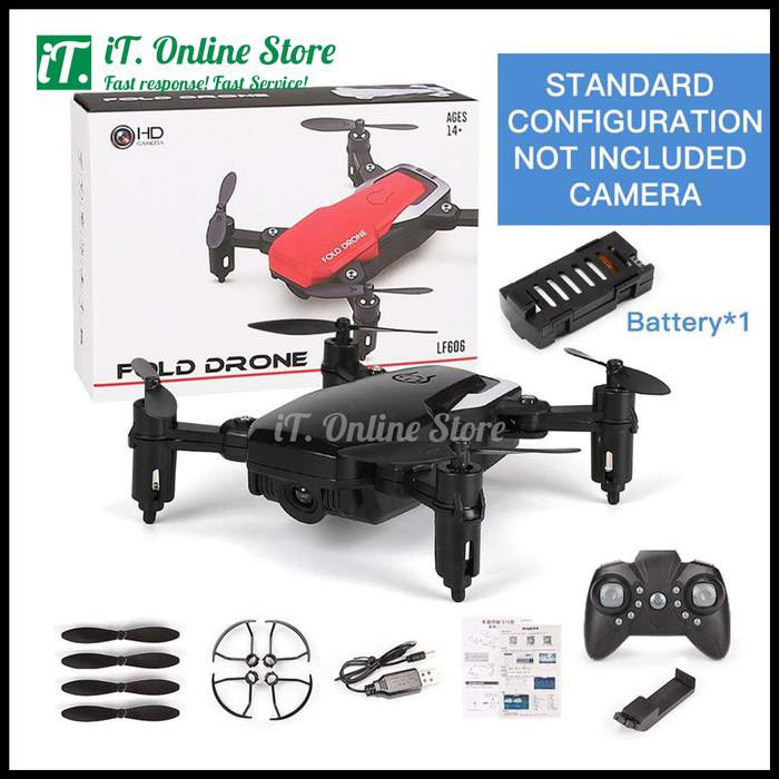 Brawij | Drone Mini Mavic Lf606 S6 Sg800 Non Kamera Rc Quadcopter Murah Ori - Hitam Kekinian Terlari